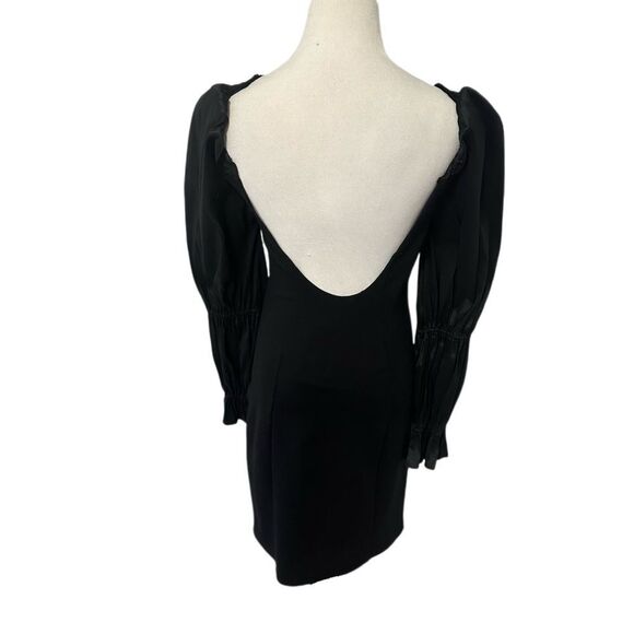 New! a loves a Black Dress With Puff Sleeves Sz S - Picture 4 of 8